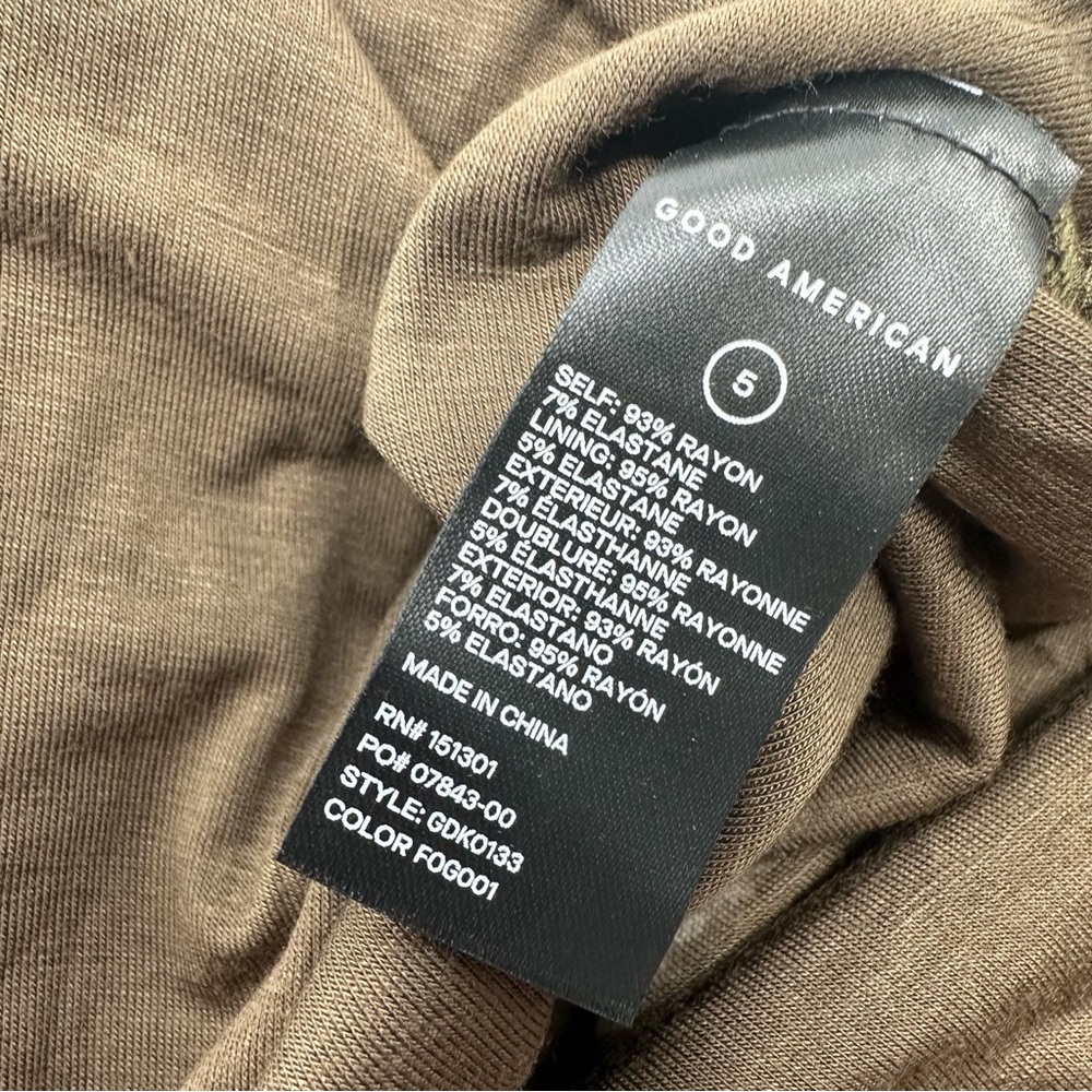 Good American Good Touch Button Front Midi Tank Dress Size 5 = US 2XL - Picture 15 of 15
